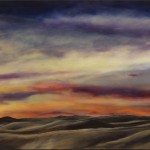 Alamosa Sunset 3 oil on canvas 4 x 60 inches