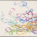 Ribbons, watercolor on Arches paper, 26 x 40 inches