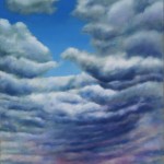 Sky Lake 3 oil on canvas 60 x 36 inches